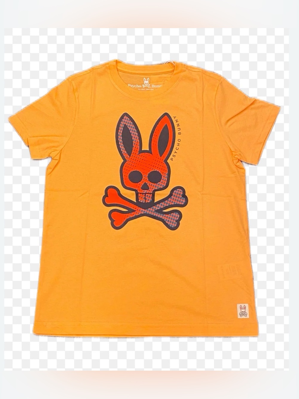 Psycho Bunny orange men’s T-shirt size L